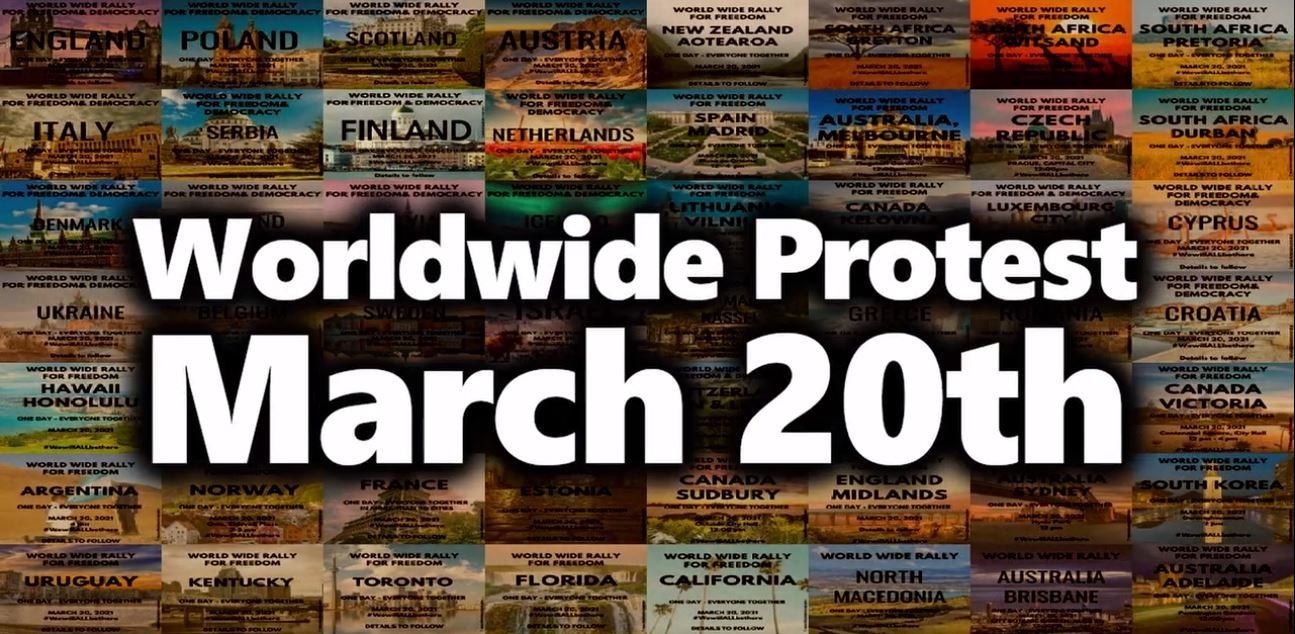 WORLDWIDE ANTI-TYRANNY PROTEST MARCH 20th