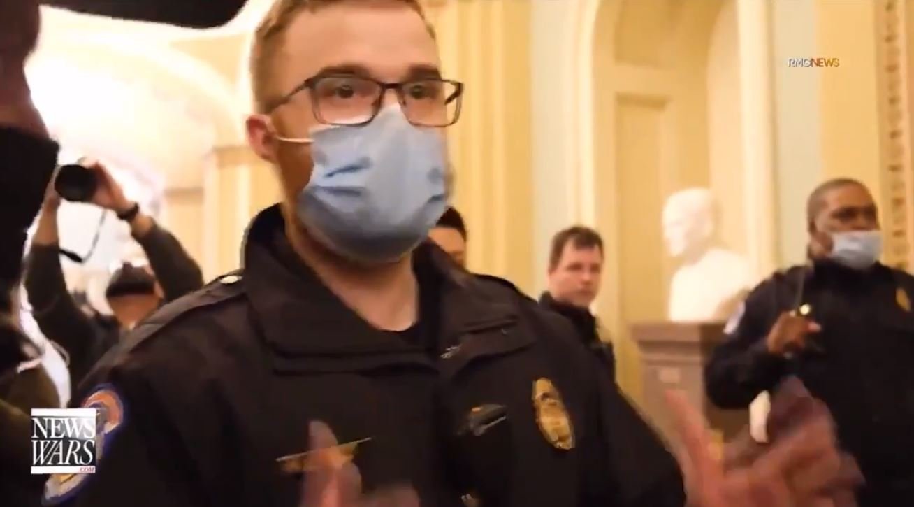New Video From Inside Capitol January 6th Shows Police Working With Peaceful Protesters