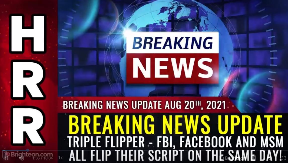 Triple Flipper – FBI, Facebook and MSM all FLIP their script on the same day!