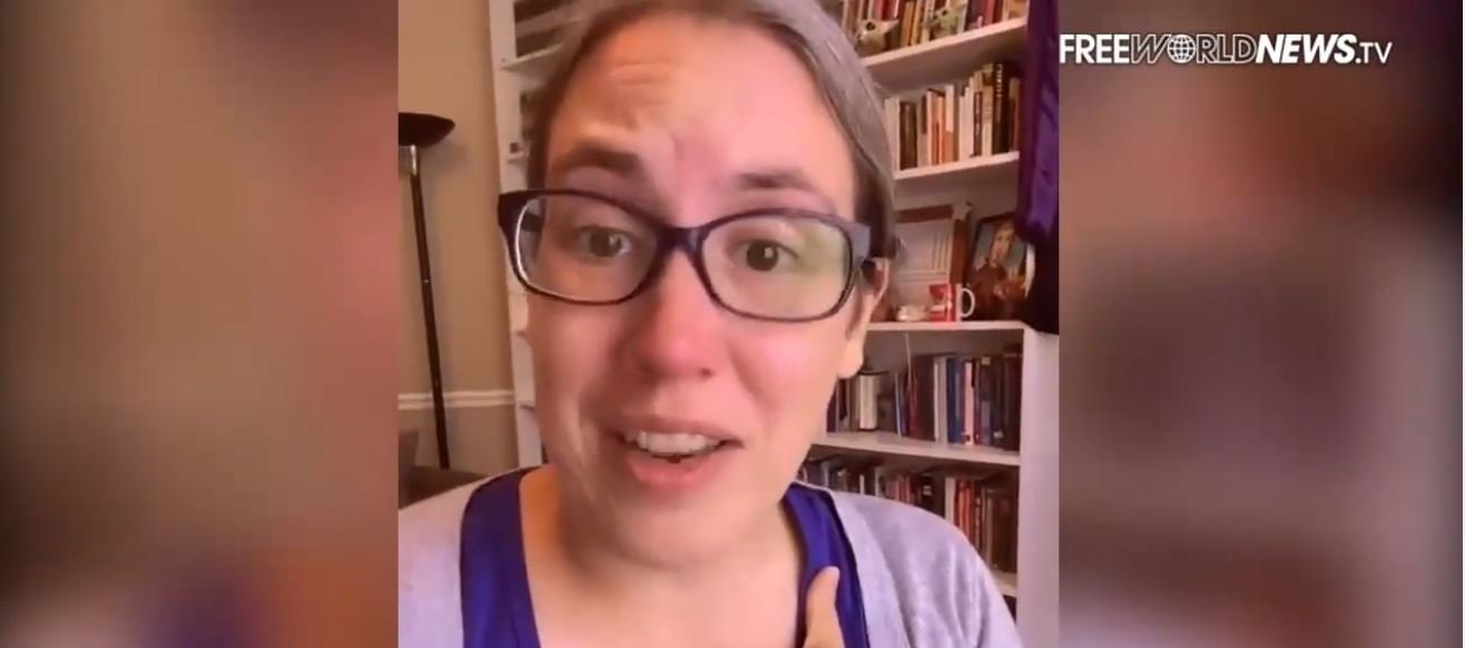 Teacher Cries On Her Desk Because Students Will Not Be Required To Wear A Mask