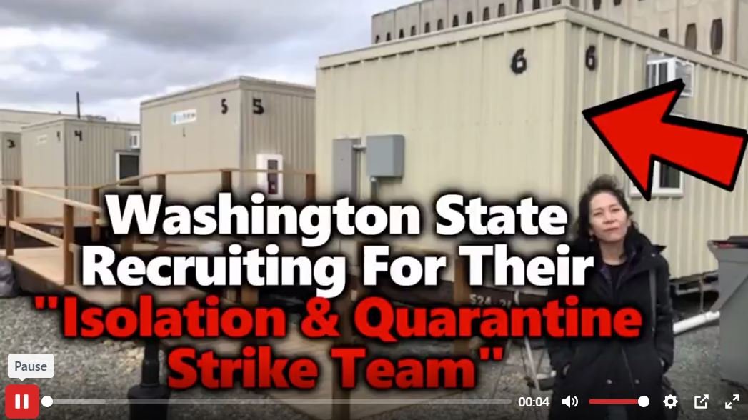 WASHINGTON RECRUITING FOR ORWELLIAN ISOLATION & QUARANTINE STRIKE TEAM, INSLEE’S CONCENTRATION CAMPS