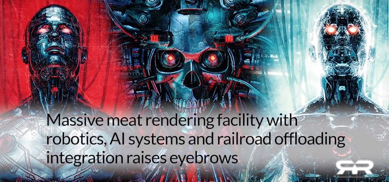 A.I. Run Factory To Process 5000 Tons of Meat Per Day – Delivered Via Trains