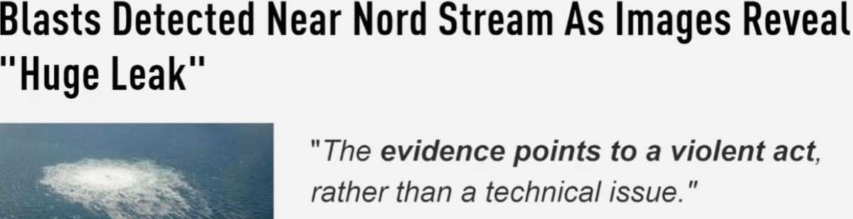 Blasts Detected Near Nord Stream 2 – Months After Biden Vowed to “End” Pipeline If Russia Invades Ukraine