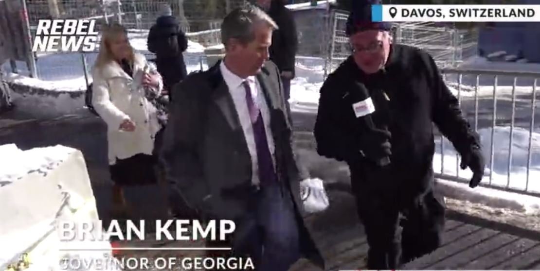 Georgia Governor Kemp At The World Economic Forum In Davos Switzerland