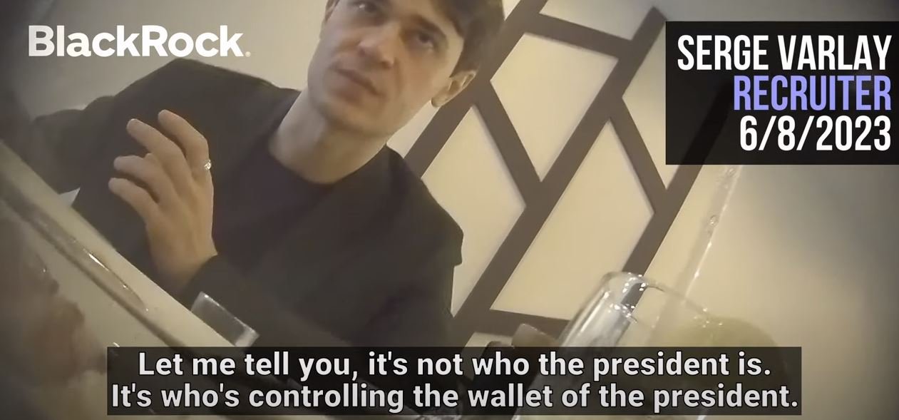 BlackRock Recruiter Who ‘Decides People’s Fate’ Says ‘War is Good for Business’ Undercover Footage