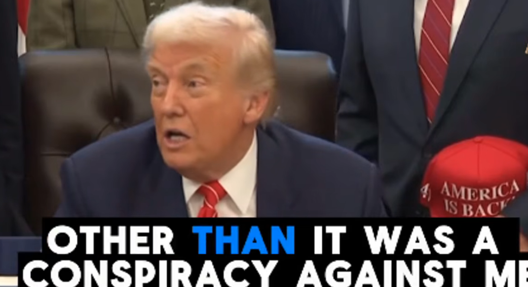 Trump Has Brain-addled Narcissistic Moment Over Epstein Files