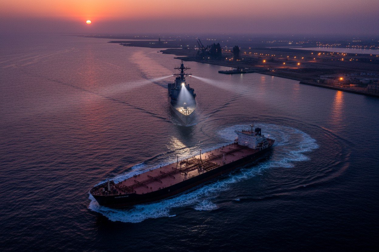 U.S. naval blockade of Iran takes effect, sparking global oil price surge and diplomatic clashes