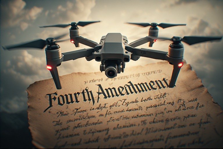 They Used a Drone to Surveil His Backyard Farm.