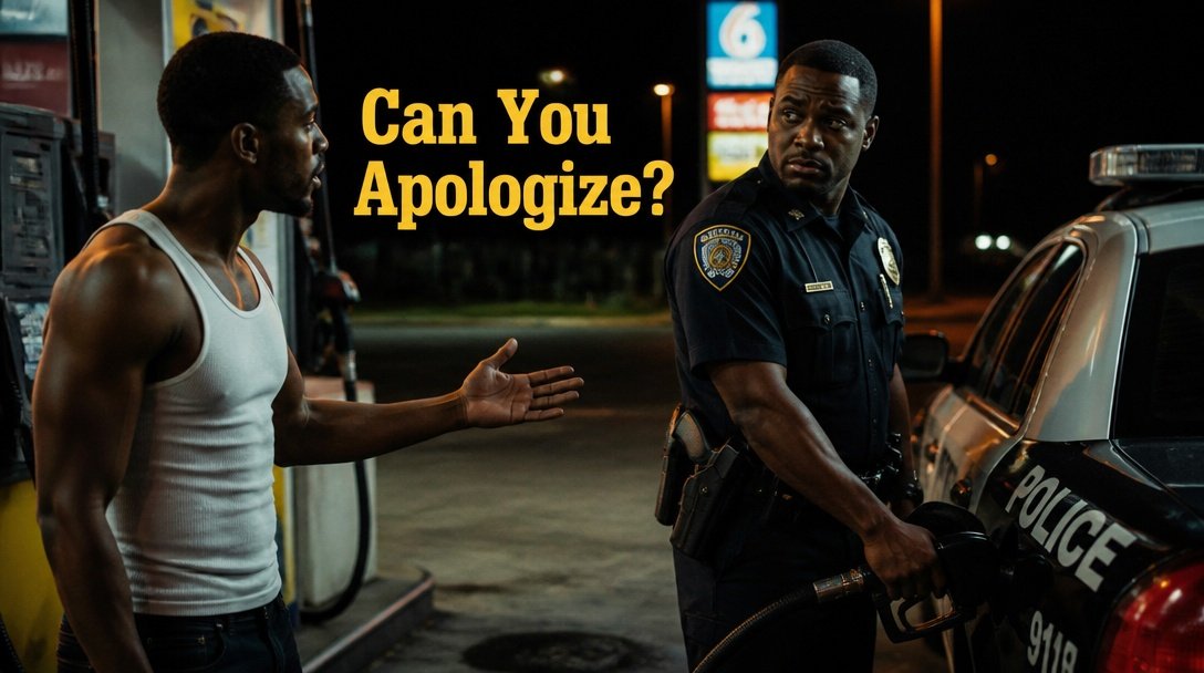 Victimized Man Schools Young Cop at Gas Station for FALSELY ARRESTING Him