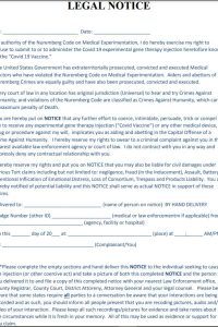 vaccine refusal form